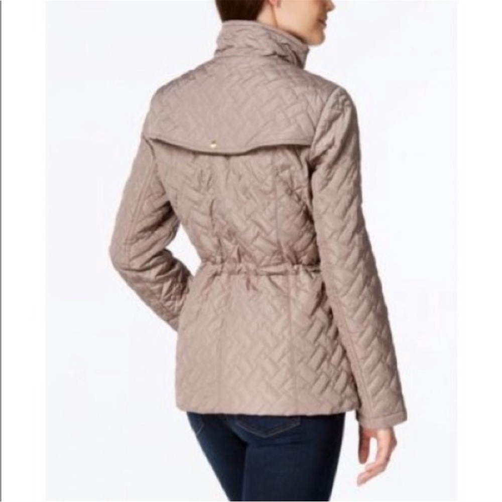 COLE HAAN QUILTED DUSTY MAUVE JACKET